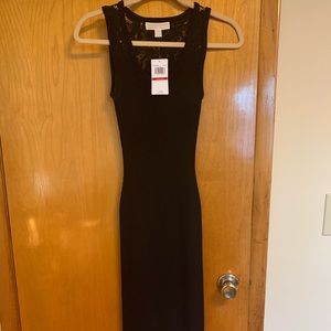 Michael Kors Midi Dress with Lace Detail Size XS